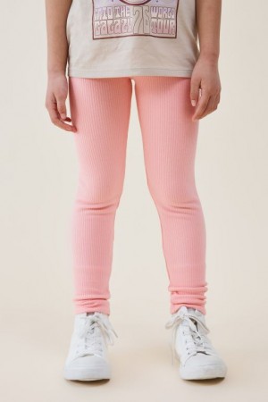 Cotton On Fleece Girls' Leggings Coral | zjFVUucpzhj
