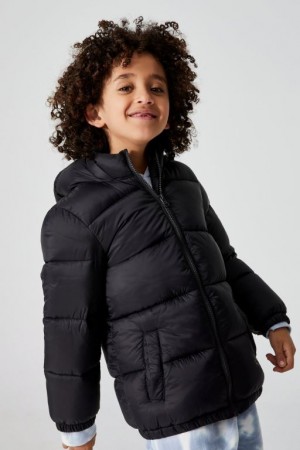 Cotton On Frankie Puffer Girls' Jackets Black | hMx6A40Kyzc