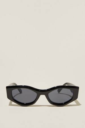 Cotton On Harley Angular Women's Sunglasses Black | ZK1vKwaFQDB