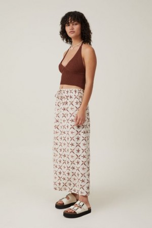 Cotton On Haven Maxi Slip Women's Skirt Grey | E7ycofAmQqQ