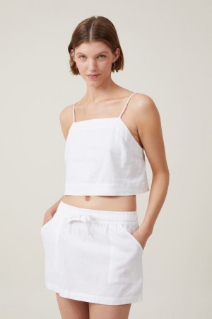 Cotton On Haven Mini Women's Skirt White | fXSSLotmgbt