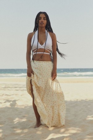 Cotton On Haven Tiered Maxi Women's Skirt Indra | ljbjleJNEvF
