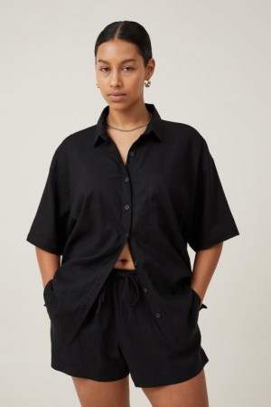 Cotton On Haven Women's Shorts Black | 8ICSnE1AAqr