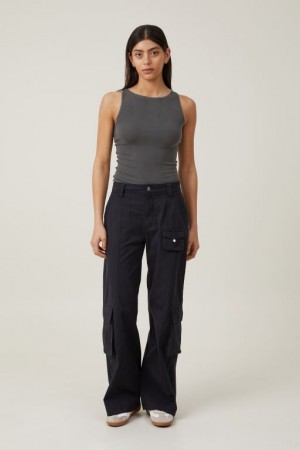 Cotton On Hayden Cargo Women's Pants Black | eL16o0Smm4r