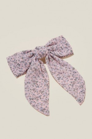 Cotton On Heidi Hair Bow Women's Hair Accessories Pink | HnBfPZIw10u