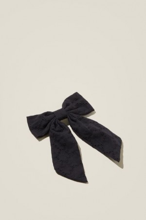 Cotton On Heidi Hair Bow Women's Hair Accessories Black | 2s1xQGKYhGl