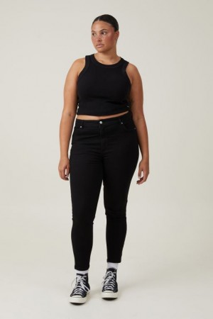 Cotton On High Rise Skinny Jean Women's Pants Black | EFI69GlClph