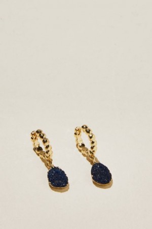 Cotton On Huggie Hoop Earring Women's Jewellery Gold | BSMYBE92UHo