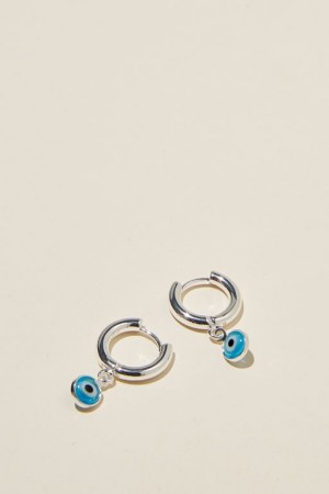 Cotton On Huggie Hoop Earring Women's Jewellery Silver | 4I9DSnmvXfe