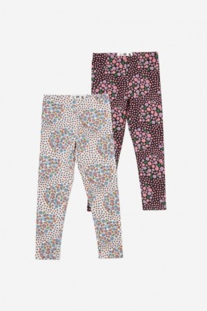 Cotton On Huggie Tight 2 Pack Girls' Pants Lennox | Cx1QGSECwlc