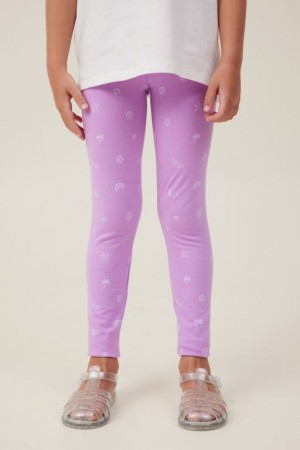 Cotton On Huggie Tights Girls' Pants Lavender | WTUNJAjUsaO