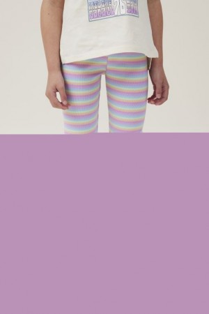 Cotton On Huggie Tights Girls' Pants Multicolor Stripes | Whj4AK3O0og