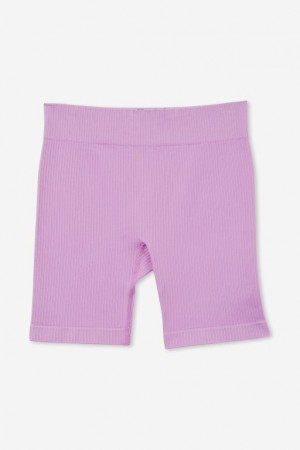 Cotton On Ida Seamfree Bike Girls' Shorts Lavender | OzRcZjc9K0s