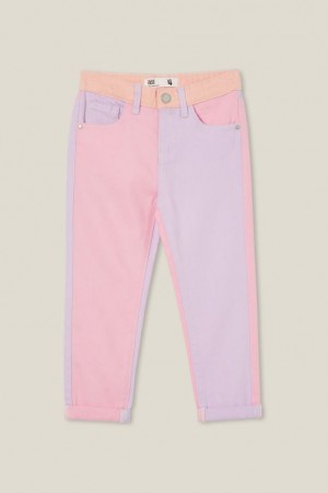 Cotton On India Mom Girls' Jeans Pastel | nBSs11KvUSN