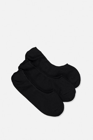 Cotton On Invisible Socks 3 Pack Men's Socks Black | W4HdrduCYnM