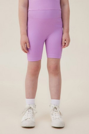 Cotton On Isla Seamfree Bike Girls' Shorts Lavender | a7Kpp52fkZP