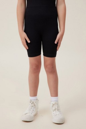 Cotton On Isla Seamfree Bike Girls' Shorts Black | 1wIHogjGCM7