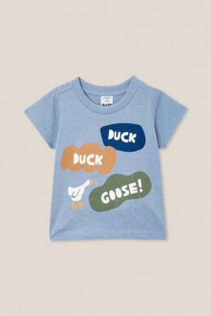 Cotton On Jamie Short Sleeve Baby T Shirts Blue | pr3LncDobqQ