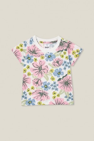 Cotton On Jamie Short Sleeve Baby T Shirts Light Yellow | sIaBc65iv6L