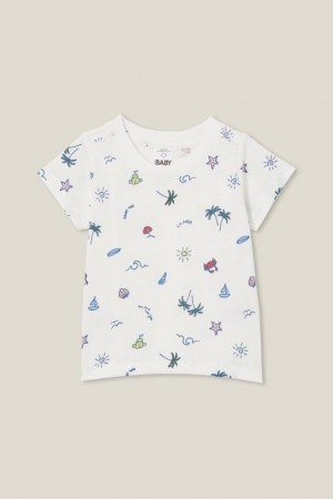 Cotton On Jamie Short Sleeve Baby T Shirts Light Yellow | 1XHkRqlVgoM