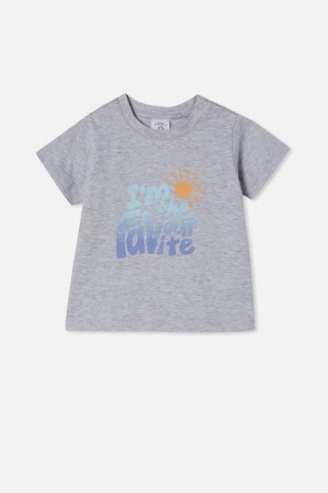 Cotton On Jamie Short Sleeve Baby T Shirts Cloud | CaJ0kpSuFMi