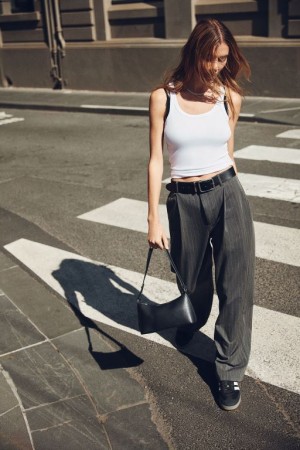 Cotton On Jamie Suiting Women's Pants Grey | n3a32dvwmcV
