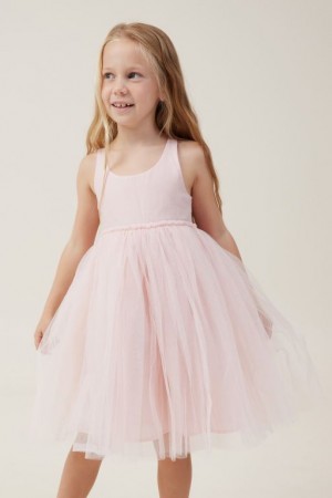 Cotton On Jocelyn Up Girls' Dress Pink | CH6Td6nSWoG