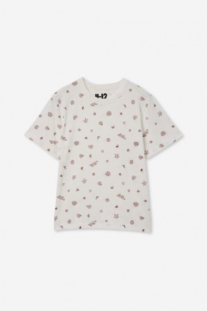 Cotton On Jono Short Sleeve Print Boys' T Shirts Light Yellow | UTJ1jWhf3j0