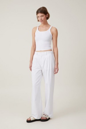 Cotton On Jude Suiting Women's Pants White | eFKsyfC92wn