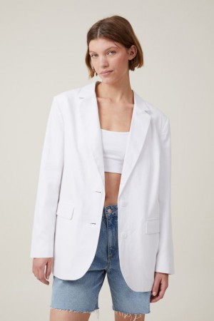 Cotton On Jude Women's Blazers White | aPVWWuyiCSE
