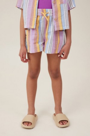 Cotton On Kai Girls' Shorts Stripes | FEhDBE3Cx65