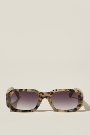 Cotton On Kennedy Square Women's Sunglasses Cream | 3984pV6ZlxV