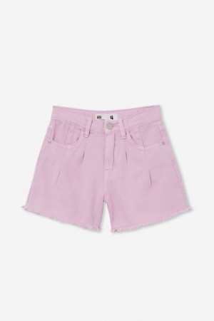 Cotton On Kyla Denim Girls' Shorts Purple | UzpLa1hcPnG