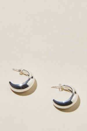 Cotton On Large Hoop Earring Women's Jewellery Silver | VtuQW1f4qbN