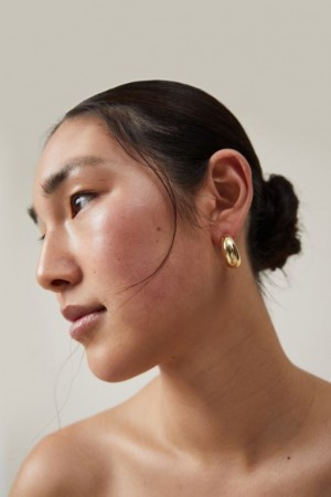 Cotton On Large Hoop Earring Women's Jewellery Gold | mNGMvXgsqQa