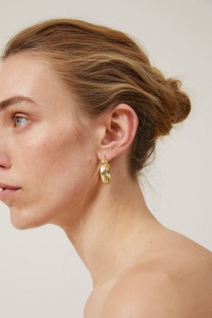 Cotton On Large Hoop Earring Women's Jewellery Gold | uo4uoQF9Hrf