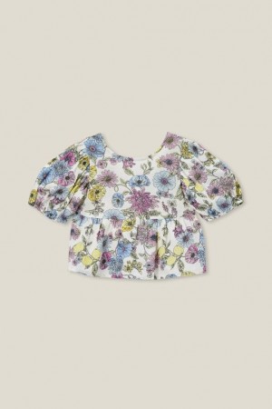Cotton On Leah Short Sleeve Girls' T Shirts Light Yellow | gODJv48TptT