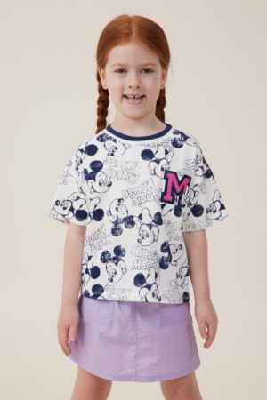 Cotton On License Drop Shoulder Short Sleeve Girls' T Shirts Light Yellow | GIl5iDkwceR