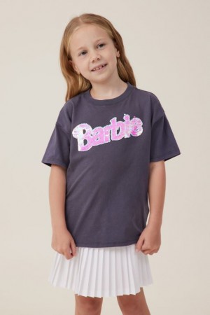 Cotton On License Drop Shoulder Short Sleeve Girls' T Shirts Grey | B6DSNv3DIie