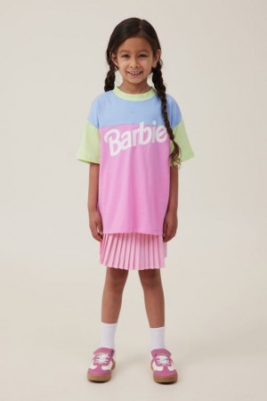 Cotton On License Drop Shoulder Short Sleeve Girls' T Shirts Blue | CNJklWU8RF6