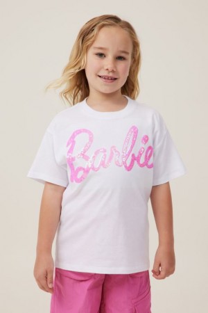 Cotton On License Drop Shoulder Short Sleeve Girls' T Shirts White | PpwS1Ia29yL