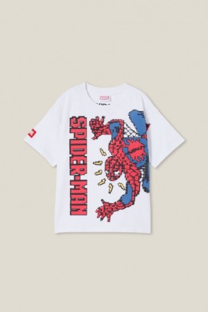 Cotton On License Drop Shoulder Short Sleeve Boys' T Shirts White | iRqWmqgZlEF