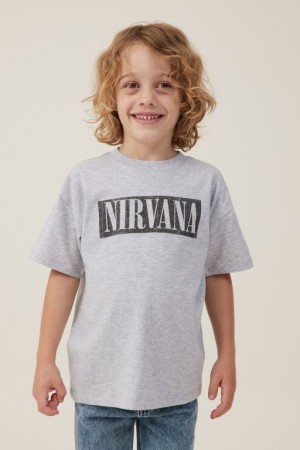 Cotton On License Drop Shoulder Short Sleeve Boys' T Shirts Grey | 0JDMlNjiXUR