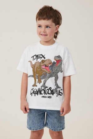 Cotton On License Drop Shoulder Short Sleeve Boys' T Shirts Light Yellow | U8EWqGR5E9j