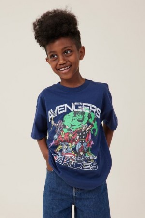 Cotton On License Drop Shoulder Short Sleeve Boys' T Shirts Navy | LBBdAgEad1J
