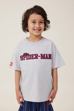 Cotton On License Drop Shoulder Short Sleeve Boys' T Shirts Grey | Qq59FyXMRI9