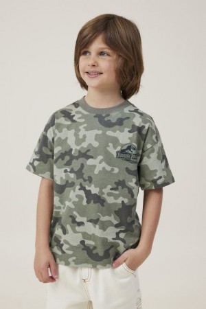 Cotton On License Drop Shoulder Short Sleeve Boys' T Shirts Camo | tI8dRZ3Q2hL