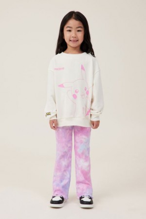 Cotton On License Dusty Crew Neck Girls' Fleece Light Yellow | myxgx68h2Ft