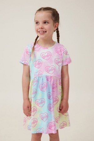 Cotton On License Freya Short Sleeve Girls' Dress Multicolor | 2gdA6QihitJ