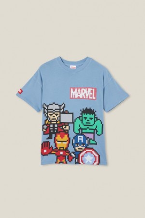Cotton On License Quinn Short Sleeve Boys' T Shirts Blue | MbkSiNMBQkw